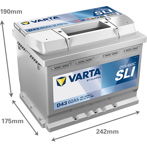 Varta Dynamic SLI 60Ah D43