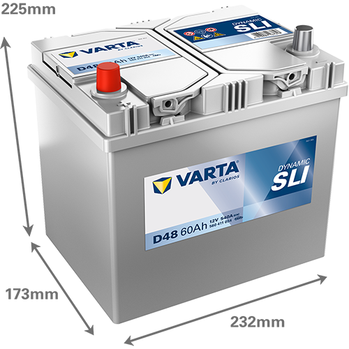60Ah Varta Blue D48