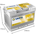 Varta Dynamic AGM 70Ah A7