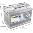Varta Dynamic EFB 70Ah N70