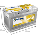 Varta Dynamic AGM 80Ah A6