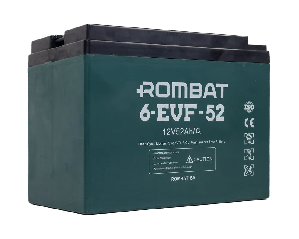 Rombat 6V-52Ah baterie semitractiune 6-EVF-52