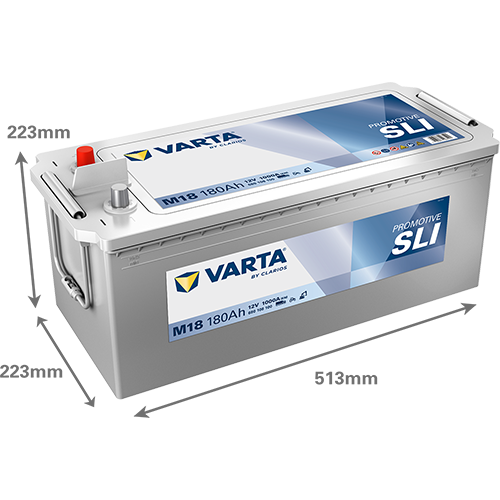 [680108100K182] Varta ProMotive SLI 180Ah M18