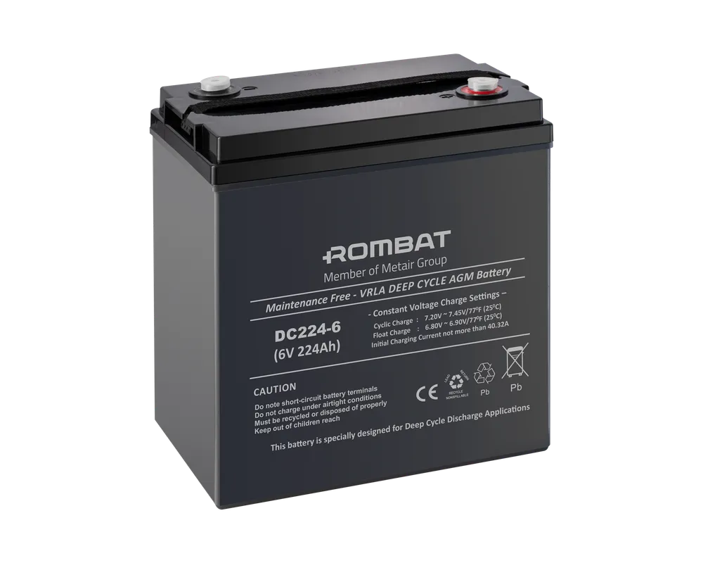 [DC6V-224Ah] Rombat AGM 6V-224Ah baterie stationara DC6V-224Ah