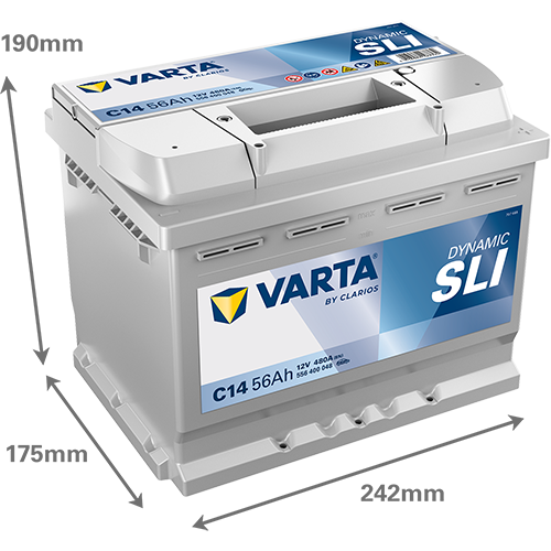 [556400048K262] Varta Dynamic SLI 56Ah C14
