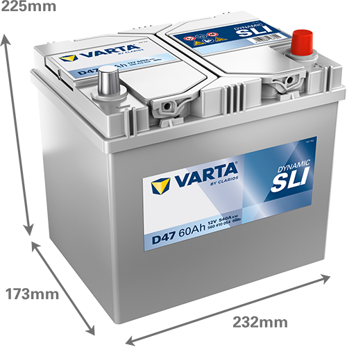 [5604100543132] 60Ah Varta Blue D47