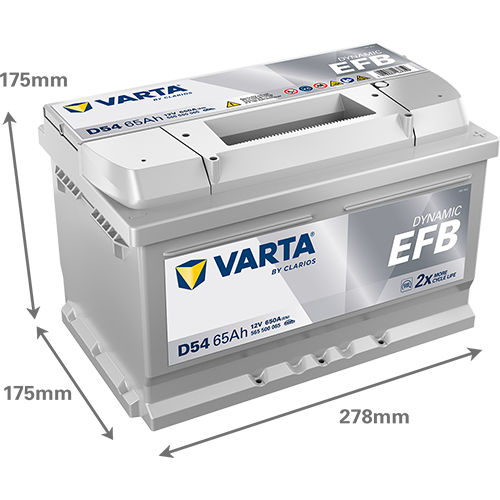 [565500065K262] Varta Dynamic EFB 65Ah D54