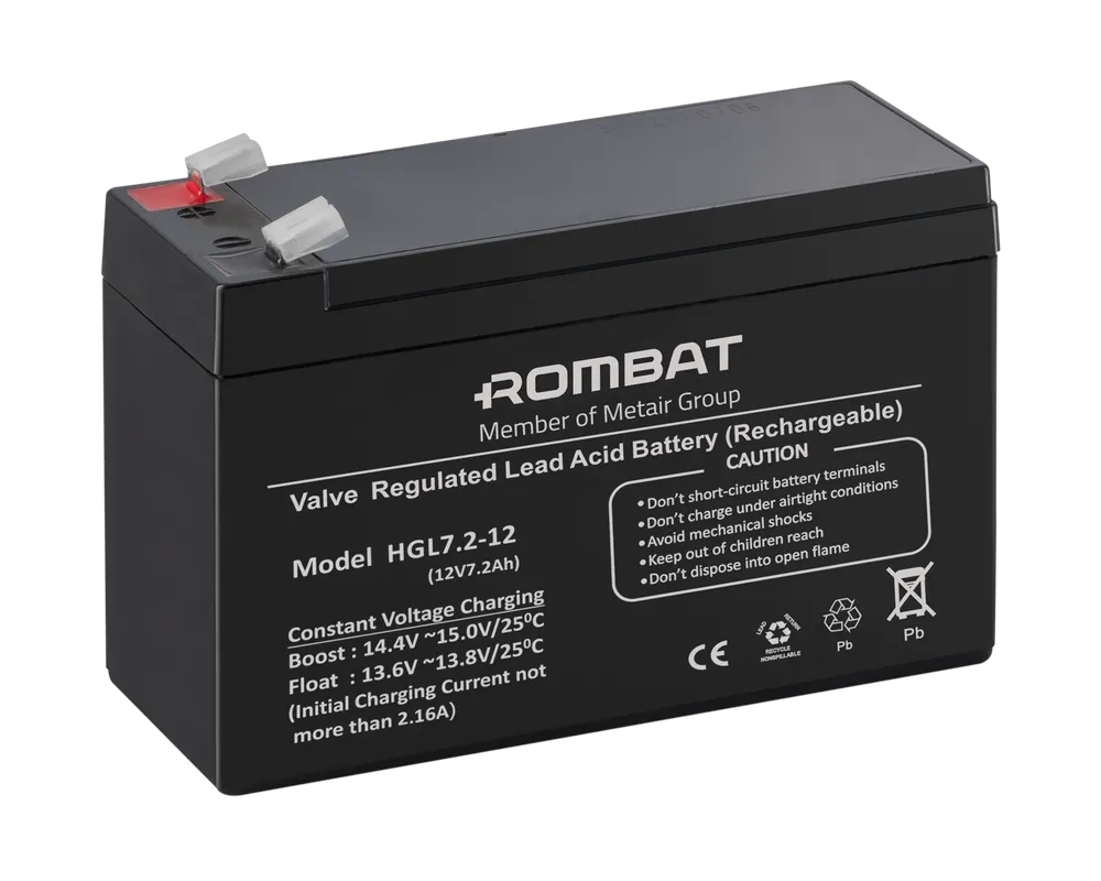 [HGL12V-7.2Ah F2] Rombat AGM 12V-7.2Ah F2 baterie stationara HGL12V-7.2Ah F2