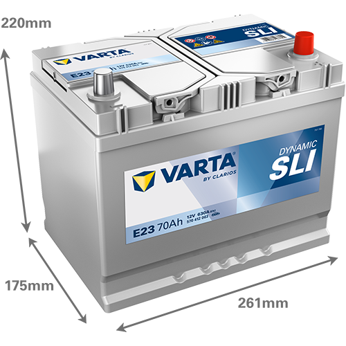 [570412063K262] Varta Dynamic SLI 70Ah E23