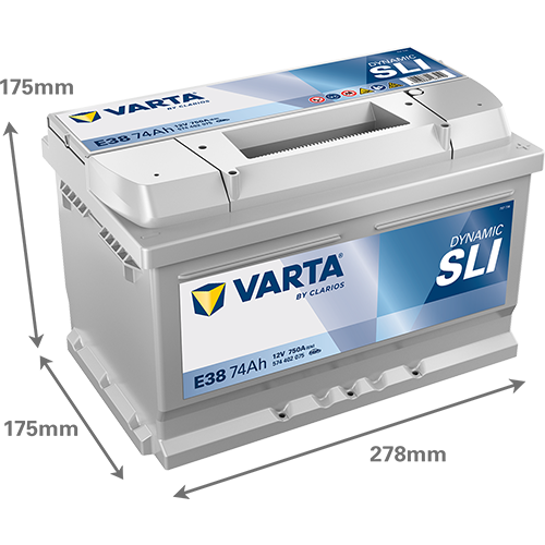 [574402075K262] Varta Dynamic SLI 74Ah E38