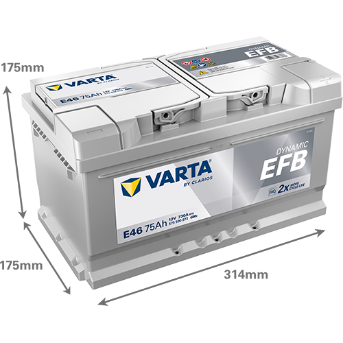 [575500073K262] Varta Dynamic EFB 75Ah E46