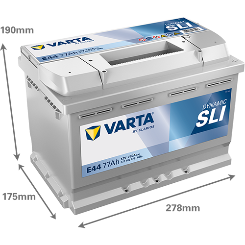 [577400078K262] Varta Dynamic SLI 77Ah E44