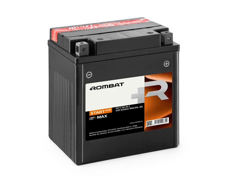 [RBX30L-BS] Rombat Start AGM 30Ah RBX30L-BS